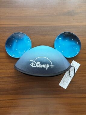 Disney+ Mickey Mouse Ear Hat Blue Galaxy NWT Disney Plus Promo
